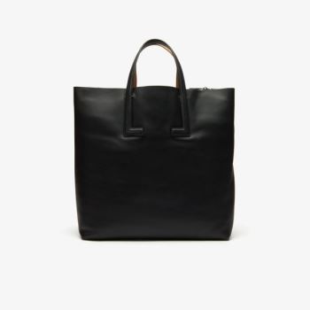 Lacoste Fashion Show Two-Tone Leather Double Tote Dámské - Totes Černé | CZ-UJeXXK